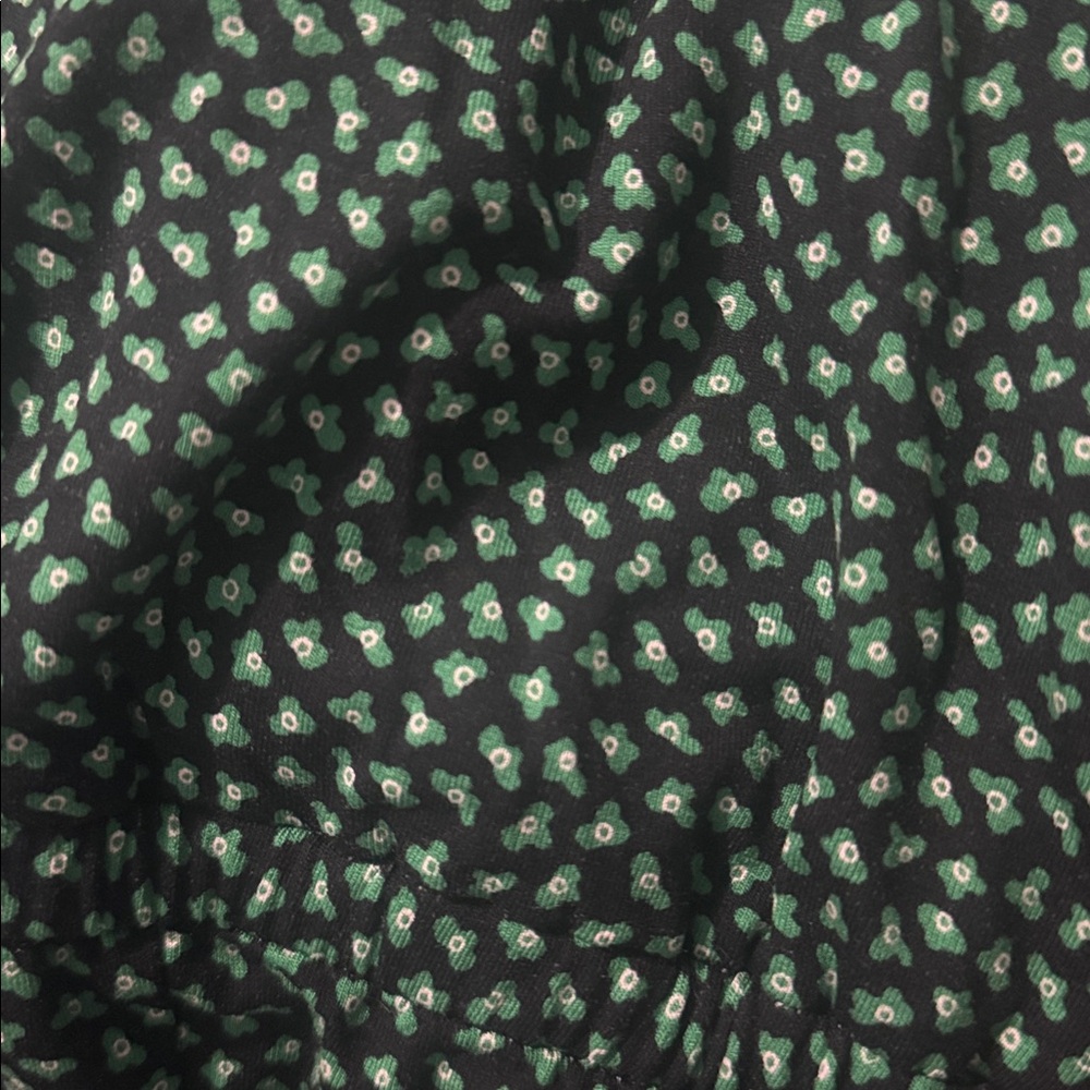 🔥2for$20 Green Short-Sleeve Surplice Cropped Wide Leg Jumpsuit - Picture 2 of 4